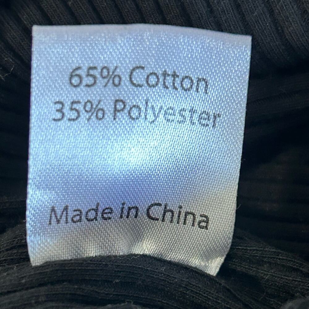 Princess Polly black ribbed mini dress bow tie strap slit size US 4 - Picture 6 of 9